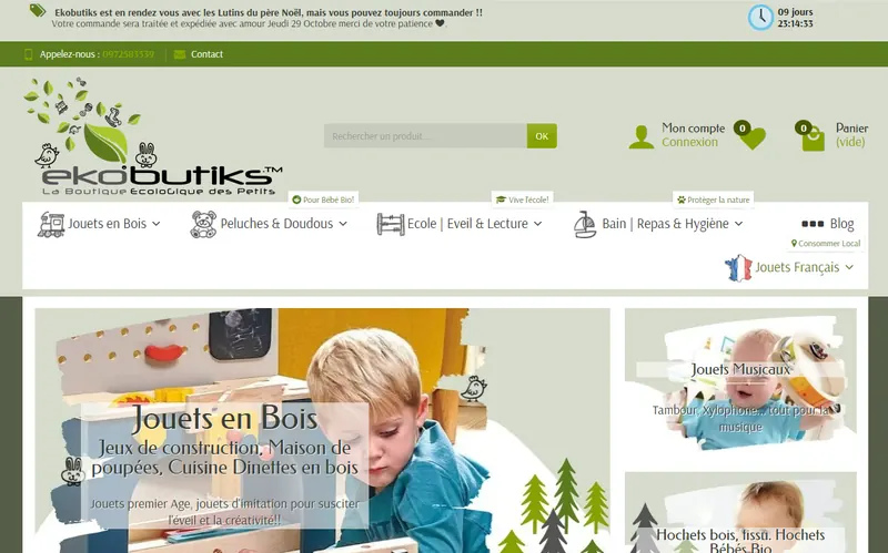 Boutique Ekobutiks migrée par XMEDIACREATION